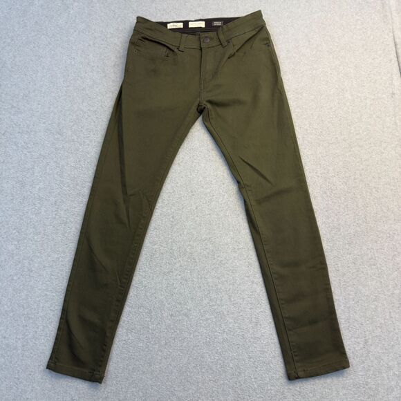 Scott James Pants Mens 30x30 Dark Green Slim Fit Preppy Academia Pockets - Picture 1 of 11